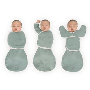 SwaddleDesigns 6-Way Omni Swaddle Sack Arms Up Swaddle for Newborn, More Options to Calm Startle Reflex, Improves Sleep, Easy Transition Baby Sleep Sack, Small, 0-3 Mo, 6-12 lbs, Heathered Jadeite