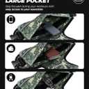 BAGAIL Adjustable Weighted Vest, 4-10lb/12-18lb/20-32lb Rucking Vest for Women & Men with 6 Weights & Large Pocket, Weight Vest for Home Workouts, Running, Walking and Strength Training (Green Camo)