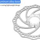OUKENS Disc Brake Rotor, 2pcs 160mm Stainless Steel Mountain Bike Disc Brake Rotor Flange Adapter with 6 Bolts, for Road Bike, Mountain Bike