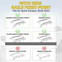 AUXMART Roof Rack Cross Bar fits for Buick Enclave 2018-2026 with Side Rails(NOT FIT MODELS WITH FRONT POWER SUNROOF) 165lbs Adjustable Aluminum Crossbars Compatible with Roof Boxes Bags Kayak Bicycle