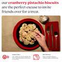 David's Cookies Cranberry Pistachio Biscuits Sweet Sampler Tin - Irresistible Crunch, Snacks And Bakery Treats - Ideal for Snacking And Gifting - Delicious Gourmet Food Gift For All Occasions 9.3oz (EXP 08/19/26)