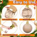 Jetec 12 Packs Giant Christmas Inflatable Balls Ornament 24/18/9 Inch Large Xmas PVC Inflatable Balls Bulk Neutral Christmas Blow up Ornaments for Xmas Holiday Outdoor Indoor Yard Decor