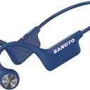 SANOTO Bone Conduction Headphones Bluetooth 5.3, Open Ear Headphones Wireless Bluetooth with 8 Hours Playtime Long Battery Life,IPX5 Waterproof Sports Headphones for Running, Cycling, Training