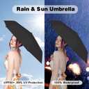 ESUFEIR Mini Sun Umbrella for Purse With Case