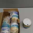 Beach Starfish Seashell Flameless Light Candles Battery Powered with Timer Remote Color Chaging Pillar Candle with Warm Yellow Color Changing Light Pack of 4