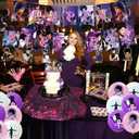 Prince Singer Party Decorations, Rock Singer Theme Birthday Banner Honeycomb Centerpieces Hanging Swirls Party Latex Balloons for Fans Birthday Baby Shower Party Supplies