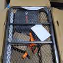 MeeFar Folding Hitch Mount Cargo Carrier Basket 60" X 20" X 6"+Waterproof Cargo Bag 16 Cubic Feet(58" 19" 24"),Hauling Weight Capacity of 500 Lbs and A Folding Arm.with Hitch Stabilizer,Net and Straps