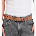 Mens Genuine Leather Casual Belt for Jeans Every Day Country Heavy Duty Work Belts with Box