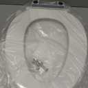 KOHLER 57777-WCF-0 Cymbal ReadyLatch Quiet-Close Soft Close Toilet Seat Elongated, Flexible CoreFlex Material, Wider Toilet Seat Surface, Home Essentials, White