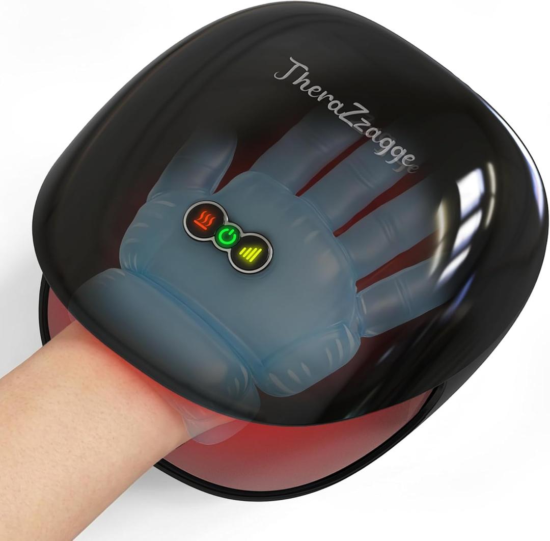 Hand Massager for Arthritis and Carpal Tunnel, FSA Eligible HSA Cordless Hand Massager with Heat and Compression, 3 Intensities & 3 Modes,Relaxation at Office/Home