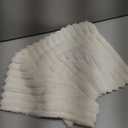 Kevin Textile Soft Plush 12x20 Inch Lumbar Pillow Cover 1 Pack, Luxury Fluffy Faux Fur Striped Flannel Rectangle Cushion Case for Couch Sofa Chair Bed Home Decor, Cream White