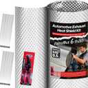 Exhaust Heat Shield Automotive, 40" x 78.7" Heavy Duty Aluminum Heat Shield with Zip Ties & Scissors, 0.5mm Flexible Car Heat Shield for Muffler, Pipe, Underbody, Up to 1022°F