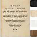 Classic Music Lyric Wall Art  Vintage Style Inspirational Quote Print  8x10 Unframed Poster  Motivational Music-Inspired Decor for Bedroom, Living Room, Dorm, Office, or Studio  Gift for Fans