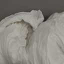 Litanika White Comforter Set Queen Size, 3 Pieces Lightweight Solid Bedding Comforter Set, All Season Fluffy Bed Set (90x90In Comforter & 2 Pillowcases)