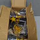 24 Pack Mini Star Trophy Awards Bulk (4.5 Inch), Plastic Gold Star Trophies For Halloween Party Favors, Goodie Bags, Kid Classroom School Reward, Sports Tournament Winning Prize, Hollywood Event Props
