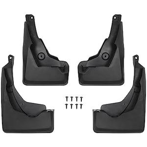 Powerty Custom Fit for Mud Flaps Toyota RAV4 2025 2024 2023 2022 2021 2020 2019 Splash Guards Molded Front and Rear Fender Cover Black ABS 4Pcs Set Hybrid Accessories (Not Fit for 2021 RAV4 Prime)