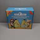 Cat Food and Water Bowl  Avocado Cat Bowl with Water Dispenser Pet Bowl& Small Dogs, Non-Spill, Anti-Choke, Eco-Friendly Dog Feeding Bowl Water Fountain 3-in-1 (Green&Yellow)