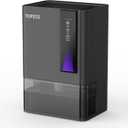 Dehumidifiers for Home, Dehumidifier for Bedroom Bathroom Basement with Auto Shut Off, Dual-Semiconductor Quiet Dehumidifier, Black