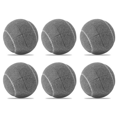 ZIYIZE PreCut Walker Tennis Ball Glides 6PCS Walkers Legs Universal Precut Glide Balls | Heavy Duty Long Lasting Felt Pad Glide Coverings (Grey)