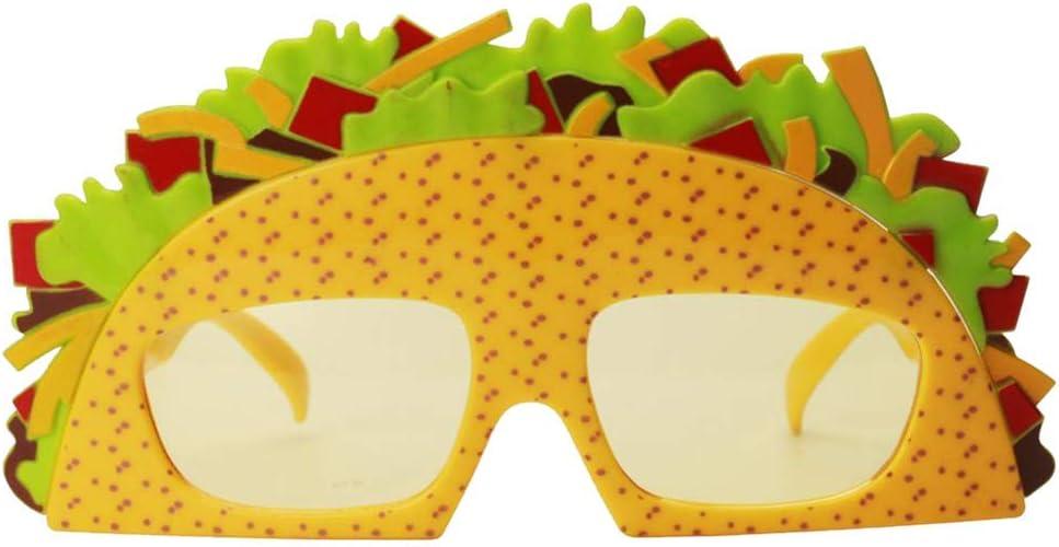 Sandwich Eyeglasses Novelty Funny Eye Glasses Sunglasses Eyewear for Adults Kids - Yellow