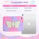 VOFUOE for iPad A16 Case 11th Generation 2025, for iPad 10th Generation Case 2022 10.9 Inch for Kids with Screen Protector Shoulder Strap Unicorn Stand Pencil Holder Hard Protective Cover-Purple Pink