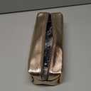 Travel Blow Dryer Brush in one, Dual Voltage 110V-240V Mini Hot Air Brush, Hair Trends Nano Titanium 2 Inch One Step Hair Dryer and Styler Volumizer Oval Shape (50 mm, White & Rose Gold)