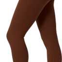 SATINA High Waisted Leggings for Women - Comfortable and Stretchy in Versatile Sizes and Colors (Brown)