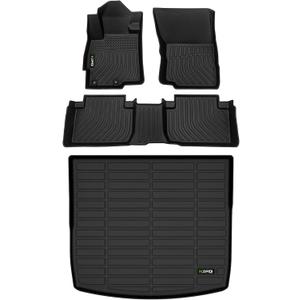 HAFIDI Floor Mats & Cargo Liner Set Fit for 2022-2025 Mitsubishi Eclipse Cross All Weather Protection TPE Anti-Slip Automotive Full Set Floor Liners Custom Accessories - Black