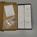 Outlet Extender Stick, 360 Rotatable Modular Plug Expander with 2 AC Outlets, USB-A & USB-C Ports, Free Combination 9 to 36, Wall Socket Extender for Nightstand, Sofa, Bed, Cabinet, Home & Dorm (White)