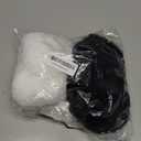 2pcs Earmuffs for Women Winter White Black Fur Earmuffs Foldable Ear Warmer Soft Ear Covers