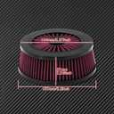 Motorcycle Air Filter Replacement Intake Air Cleaner Element Fit for Harley Sportster XL Touring Road King Street Glide Dyna Softail (Red)