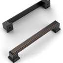 Amerdeco 10 Pack Oil Rubbed Bronze 5 Inch(128mm) Hole Centers Kitchen Cabinet Pulls Cabinet Hardware Kitchen Handles for Cabinets Cupboard Handles Drawer Pulls