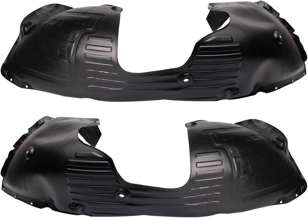 TRQ Front Inner Fender Liner Set Compatible with 2015-2017 Hyundai Sonata HY1248154 HY1249154