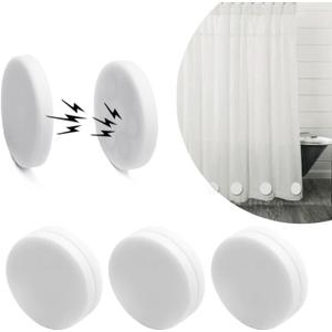 Strong Magnetic Shower Curtain Weights, Waterproof Heavy Duty Magnets, Prevent Curtain Liner from Blowing Around, Work for Drapery, Tablecloth, Flag, Outdoor Curtains (8pcs)