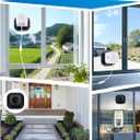 Outinput 3MP 2K No Drill Window Camera for Home Security, 2.4G&5GHz Surveillance Camera with Adjustable View Angle Mount, AI Color Night Vision, Person and Motion Detection, 24/7 Recording, Anti-Glare