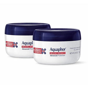 Aquaphor Healing Ointment - Skin Protectant for Dry Cracked Skin - Hands, Heels, Elbows - 2.8 oz Jar (Pack of 2)