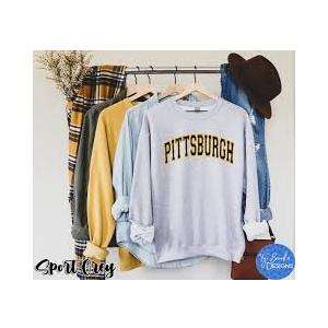 Retro Pittsburgh Throwback Classic Pittsburgh Black Gold Tee Sweatshirt, Size XL
