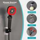 Handheld Shower Head with ON/OFF Switch for Water Saving,High Pressure Filtered Shower Head with Long Hose and Bracket&Low Reach No Drilling Wall Mount Shower Holder