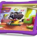 PRITOM 10 inch Kids Tablet Android 14 Tabletas 32GB, Quad-Core, 6000mAh, Large HD IPS Display, WiFi 6, Dual Camera, Bluetooth, Toddler Tablet for Kids Age 3+, Purple