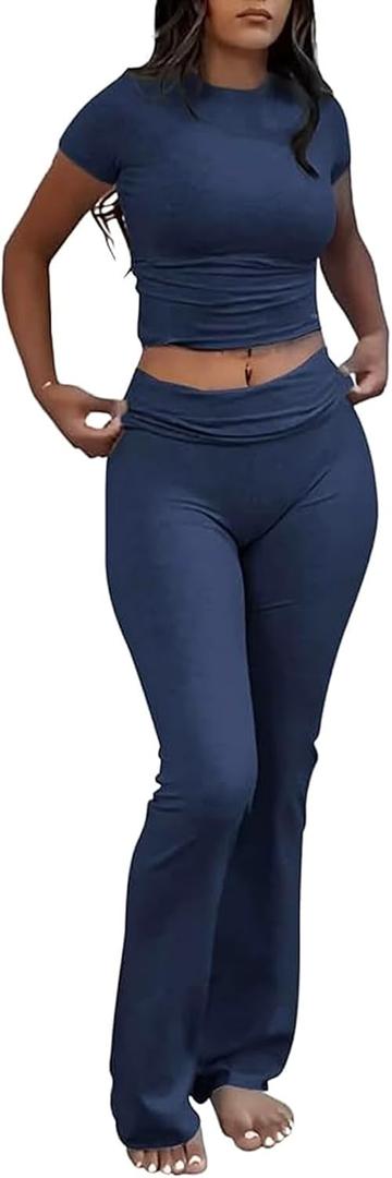 Women's  Lounge Outfits Low Rise Flare Leggings (S)