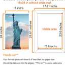 SESEAT 16x24 Picture Frame 4 Pack, Wall Hanging Poster Frames, Black
