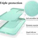 Compatible with Xiaomi 13 Lite Case Silicone Liquid Dark Green, Soft Smooth Touch for Xiaomi 13 Lite Phone Case Silicone Shockproof Thin Cover (Blue)