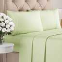 King Size 4 Piece Sheet Set - Comfy Breathable & Cooling Bed Sheets Set - Hotel Luxury Bedding for Women, Men, Kids, Teens, Boys & Girls - Deep Pockets and Wrinkle Free - Oeko-Tex - Light Sage Green