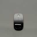 Bluetooth Wireless Mouse - (BT5.1+USB) Dual Connectivity, Quiet Click, Low Power, and 1600 DPI, Portable Cordless Mouse for Laptop, MacBook Pro/Air, iPad (White to Black)