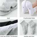 Boys Athletic Socks Half Crew Cushion White Cotton Soft Comfortable Socks for Kids (White)