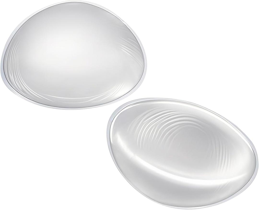 IVITA Silicone Bra Inserts Gel Push up Pads Breast Enhancers Bra Padding Lift Up Inserts for Women Dresses Bikini Swimsuits (Large, Clear)