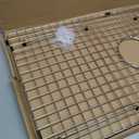 Sink Bottom Grid 29-1/2" X 15-9/16", Centered Drain with Corner Radius 3/8", Sink Protector Stainless Steel Material