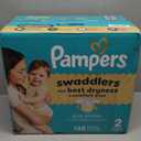Pampers Swaddlers Diapers, Size 2 (10-22 lbs), 148 Count, Absorbent, Keeps Baby Dry and Comfortable, Skin Safe Disposable Baby Diaper
