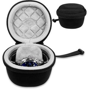 Hard Watch Case Travel for Rolex, Single Smart Watch Cases for Men and Women, Portable Storage Box for Sports, Business Trips and Travel, Hard EVA Protective Case Waterproof, Black