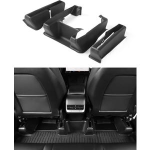 TPARTS Underseat Protector Seat Track Cover for Tesla Model Y 2020-2024, Seat Slide Rail Pad Cover & Anti-Kick Corner Seat Wrap Protector Kit for Model Y Interior Accessories(3 PCS)